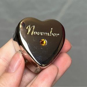 Swarovski Orange Topaz Crystal Trinket for November Babies